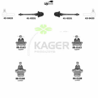 Kager 80-1178 Wheel suspension 801178