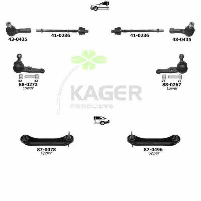 Kager 80-1225 Wheel suspension 801225