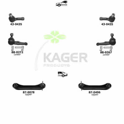 Kager 80-1226 Wheel suspension 801226