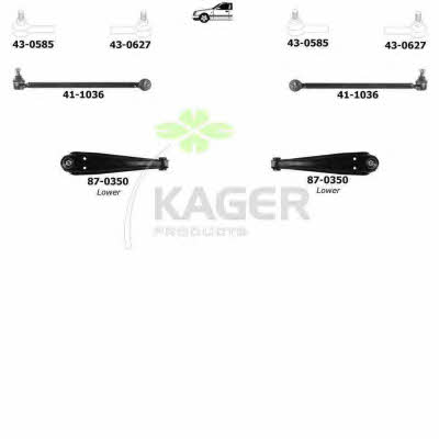 Kager 80-1243 Wheel suspension 801243