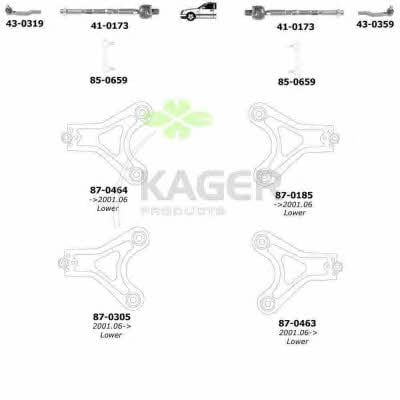 Kager 80-1246 Wheel suspension 801246