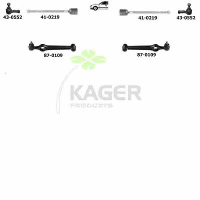 Kager 80-1255 Wheel suspension 801255