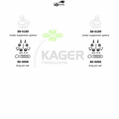 Kager 80-1366 Wheel suspension 801366