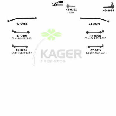 Kager 80-1376 Wheel suspension 801376