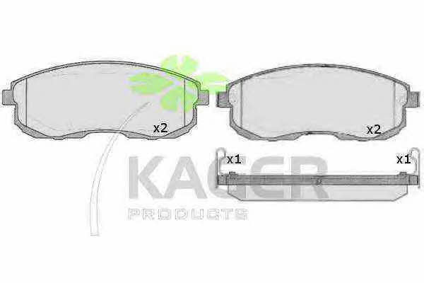 Kager 35-0256 Brake Pad Set, disc brake 350256