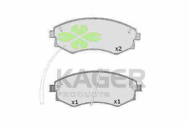 Kager 35-0266 Brake Pad Set, disc brake 350266