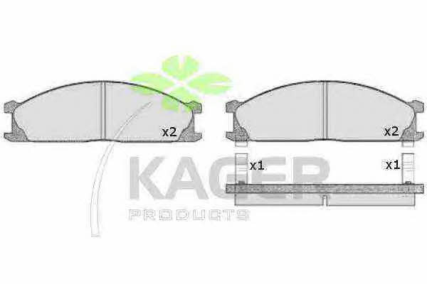 Kager 35-0282 Brake Pad Set, disc brake 350282