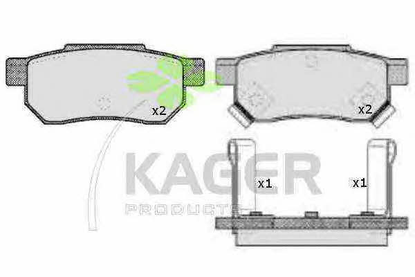 Kager 35-0299 Brake Pad Set, disc brake 350299