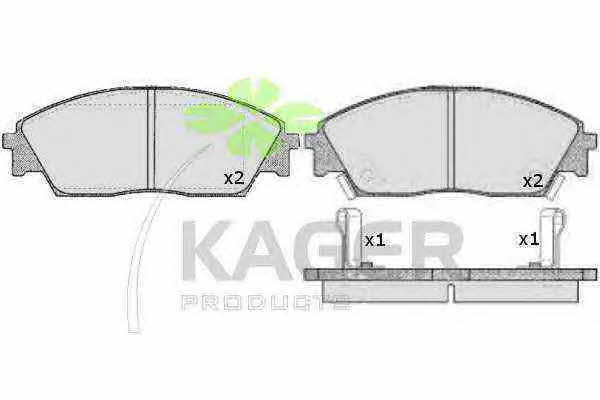 Kager 35-0300 Brake Pad Set, disc brake 350300