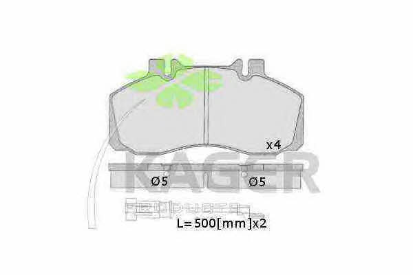 Kager 35-0313 Brake Pad Set, disc brake 350313
