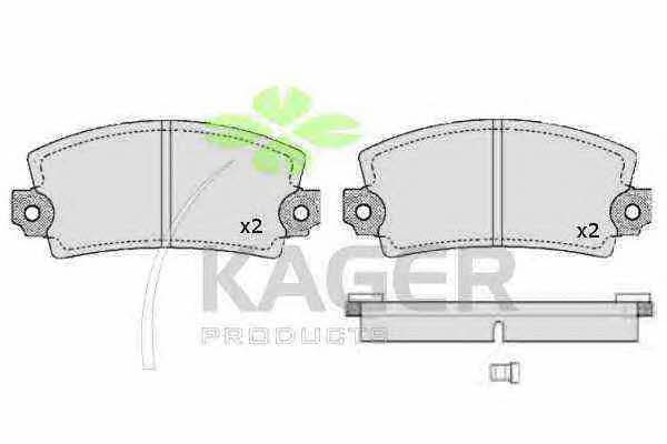 Kager 35-0389 Brake Pad Set, disc brake 350389