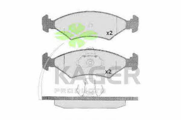 Kager 35-0455 Brake Pad Set, disc brake 350455