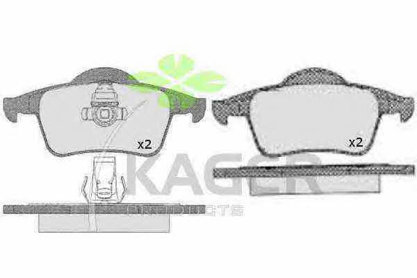 Kager 35-0461 Brake Pad Set, disc brake 350461