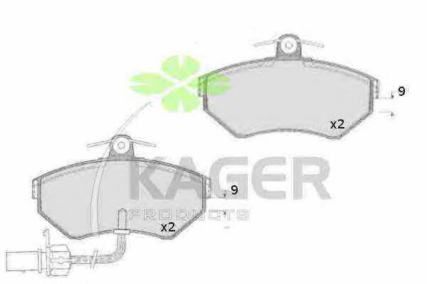 Kager 35-0466 Brake Pad Set, disc brake 350466