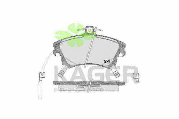 Kager 35-0468 Brake Pad Set, disc brake 350468