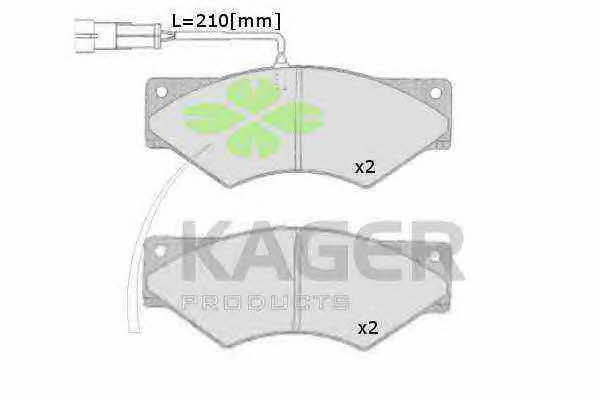 Kager 35-0477 Brake Pad Set, disc brake 350477
