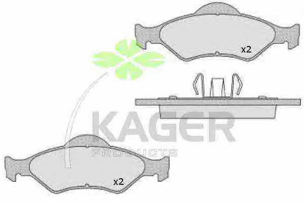 Kager 35-0482 Brake Pad Set, disc brake 350482
