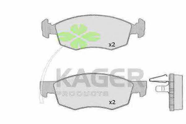 Kager 35-0487 Brake Pad Set, disc brake 350487