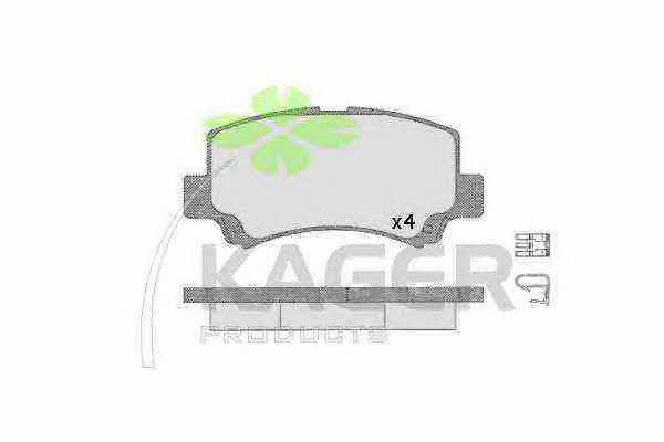 Kager 35-0496 Brake Pad Set, disc brake 350496