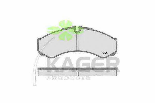 Kager 35-0502 Brake Pad Set, disc brake 350502