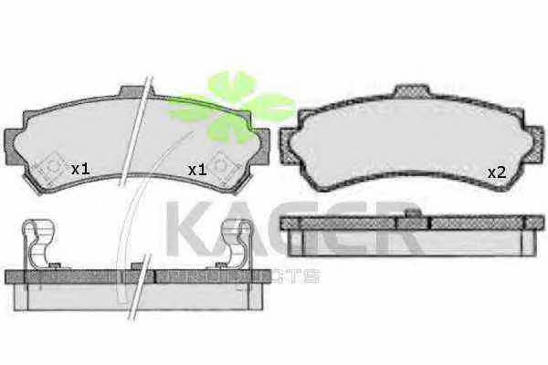 Kager 35-0512 Brake Pad Set, disc brake 350512