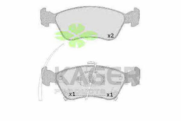 Kager 35-0514 Brake Pad Set, disc brake 350514