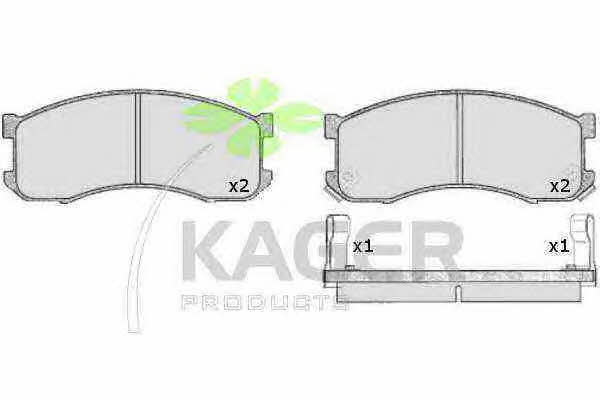 Kager 35-0518 Brake Pad Set, disc brake 350518