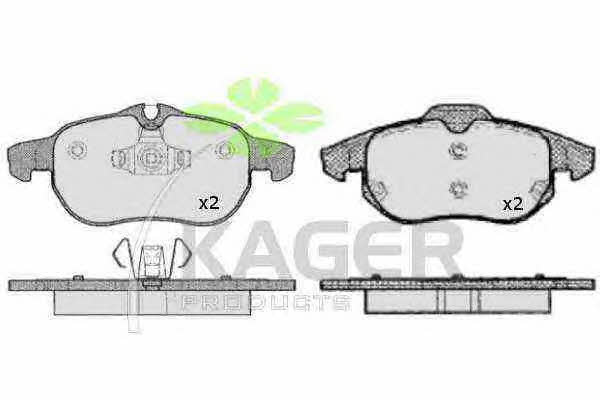 Kager 35-0524 Brake Pad Set, disc brake 350524