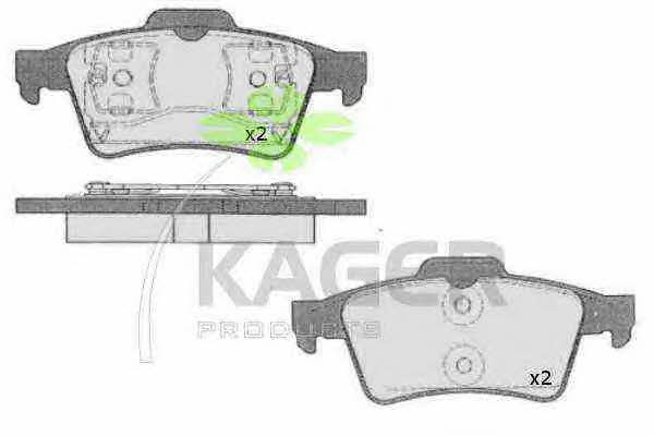 Kager 35-0534 Brake Pad Set, disc brake 350534