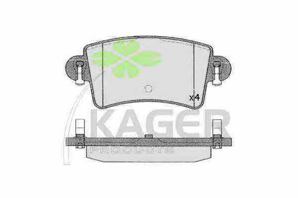 Kager 35-0549 Brake Pad Set, disc brake 350549