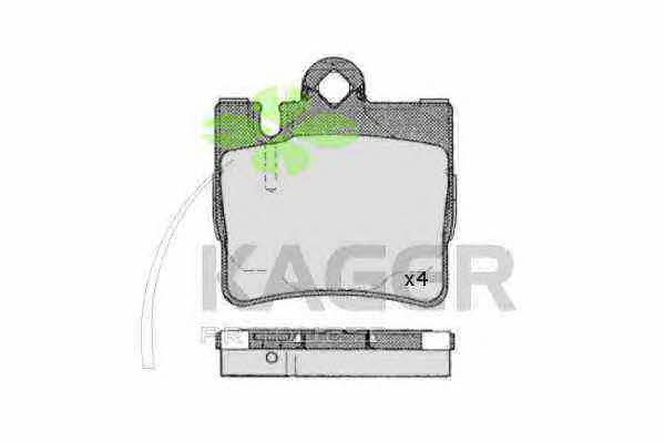 Kager 35-0550 Brake Pad Set, disc brake 350550