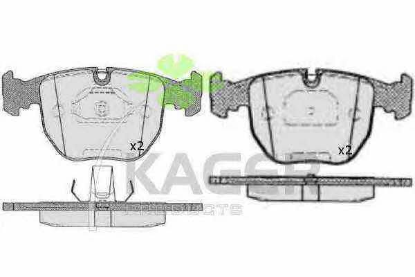 Kager 35-0552 Brake Pad Set, disc brake 350552
