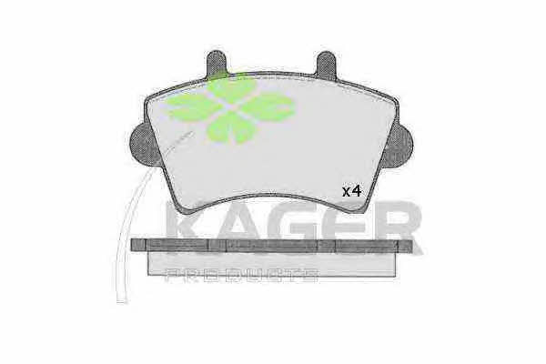 Kager 35-0557 Brake Pad Set, disc brake 350557