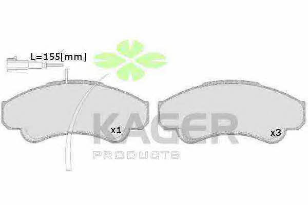 Kager 35-0564 Brake Pad Set, disc brake 350564