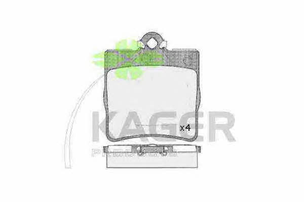 Kager 35-0576 Brake Pad Set, disc brake 350576