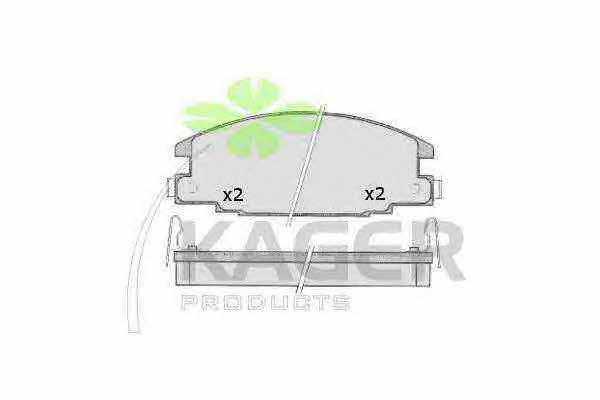 Kager 35-0602 Brake Pad Set, disc brake 350602
