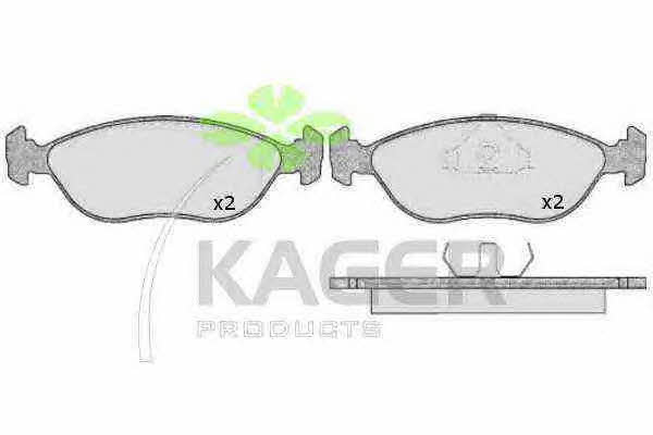 Kager 35-0606 Brake Pad Set, disc brake 350606