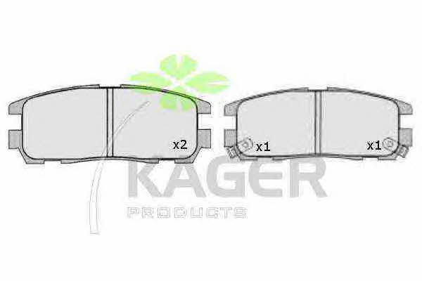 Kager 35-0607 Brake Pad Set, disc brake 350607