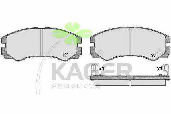 Kager 35-0610 Brake Pad Set, disc brake 350610