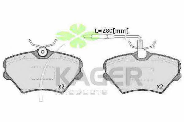Kager 35-0611 Brake Pad Set, disc brake 350611