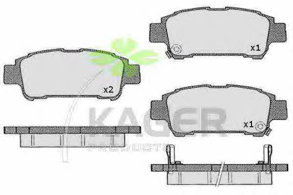 Kager 35-0621 Brake Pad Set, disc brake 350621