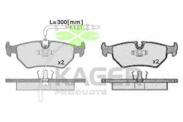Kager 35-0632 Brake Pad Set, disc brake 350632