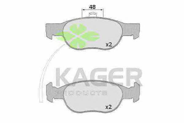 Kager 35-0641 Brake Pad Set, disc brake 350641