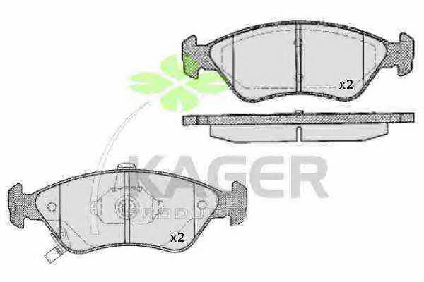 Kager 35-0657 Brake Pad Set, disc brake 350657
