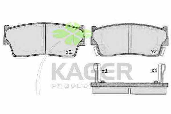 Kager 35-0658 Brake Pad Set, disc brake 350658