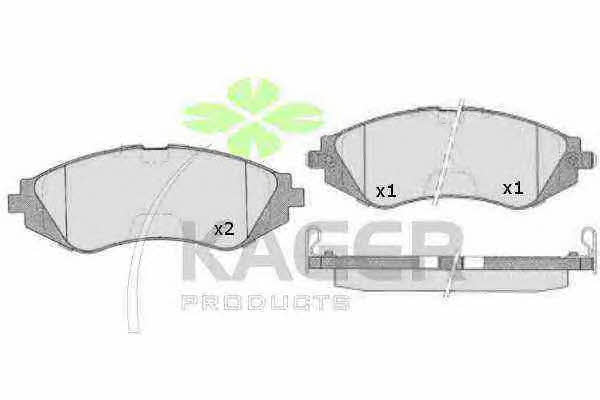 Kager 35-0661 Brake Pad Set, disc brake 350661