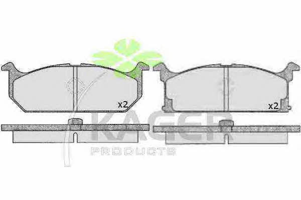 Kager 35-0672 Brake Pad Set, disc brake 350672