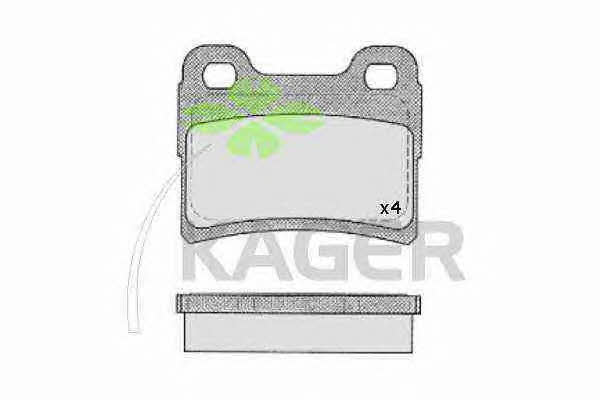 Kager 35-0676 Brake Pad Set, disc brake 350676