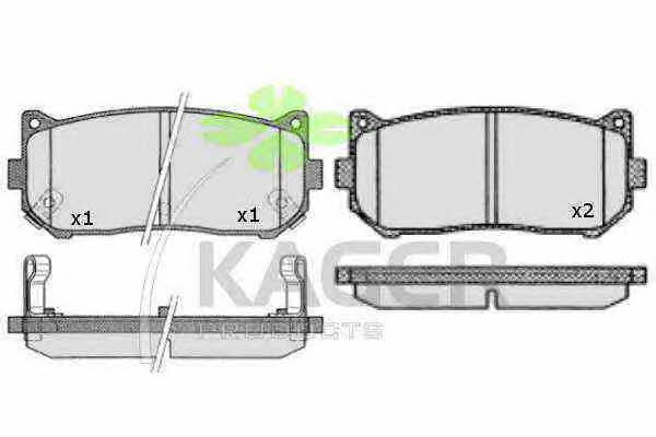 Kager 35-0679 Brake Pad Set, disc brake 350679