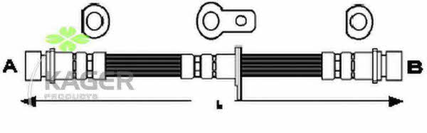 Kager 38-0358 Brake Hose 380358